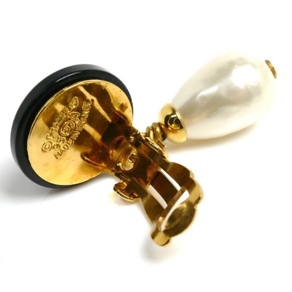 CHANEL Chanel GP Fake Pearl Coco Mark Earrings 7.9g for Women - Picture 4 of 5